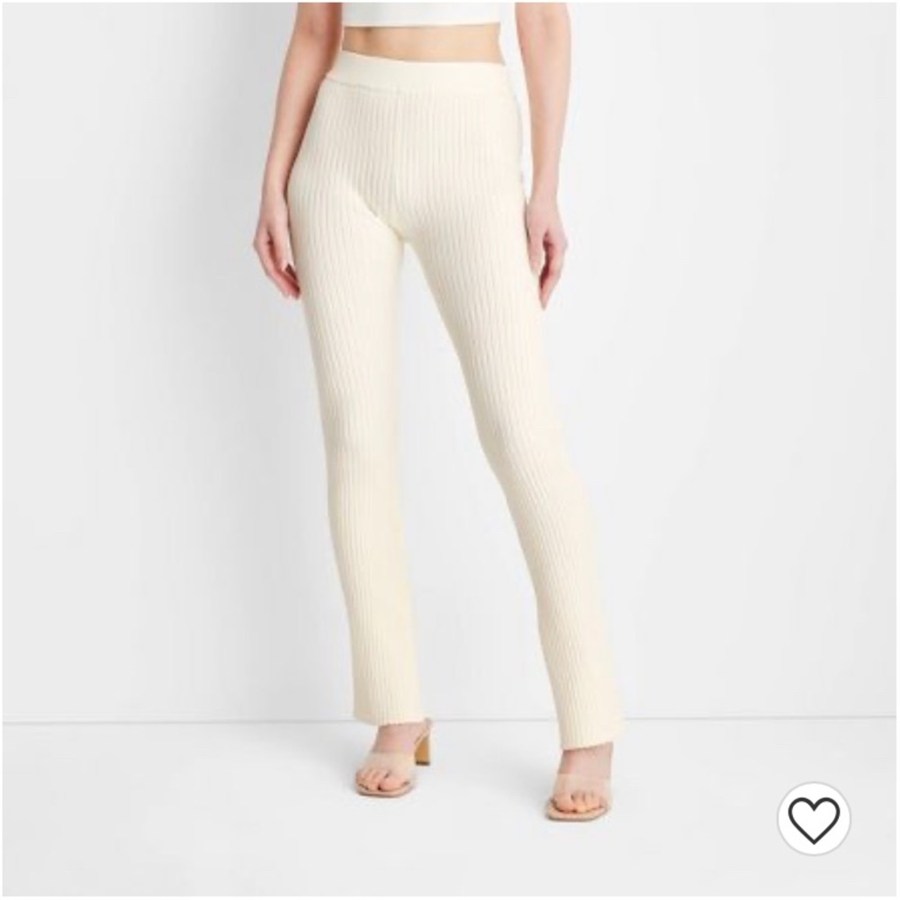 High Rise Ribbed Sweatpants